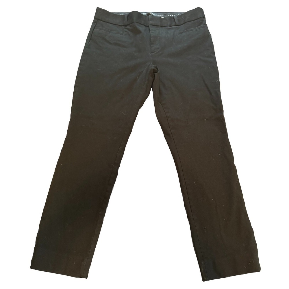 Banana Republic Size 6 Womens‎ Pants Black Sloan Career Mid Rise Pockets Stretch